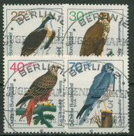 Bund 1973 Jugend: Tiere Greifvögel 754/57 Mit TOP-ESST-Stempel - Usados