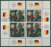 Bund 1997 Bundeskanzler Dr. Ludwig Erhard 1904 Alle 4 Ecken Gestempelt (E2713) - Used Stamps