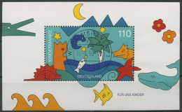 Bund 1998 Für Uns Kinder Meerestiere Block 42 Mit TOP-Stempel (C98762) - Otros & Sin Clasificación