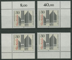 Bund 1987 Komponist D. Buxtehude Orgel 1323 Alle 4 Ecken Postfrisch (E1578) - Unused Stamps