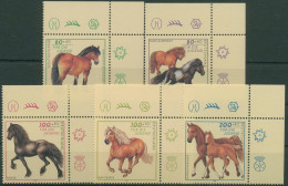 Bund 1997 Jugend: Tiere Pferde Pferderassen 1920/24 Ecke 2 Postfrisch (E2748) - Unused Stamps