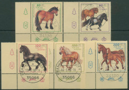 Bund 1997 Jugend: Tiere Pferde Pferderassen 1920/24 Ecke 3 TOP-Stempel (E2755) - Used Stamps