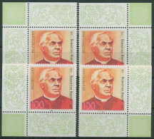 Bund 1997 Naturheilkunde Sebastian Kneipp 1925 Alle 4 Ecken Postfrisch (E2761) - Unused Stamps