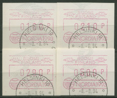 Finnland ATM 1992 NORDIA 1993, Satz ATM 13.2 C S2 Gestempelt - Vignette [ATM]