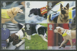 Großbritannien 2008 Hunde Blindenhund Hütehund 2606/11 Postfrisch - Unused Stamps