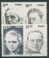 Polen 1982 Persönlichkeiten Nobelpreisträger 2808/11 Gestempelt - Used Stamps