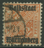 Württemberg Dienstmarken 1919 Mit Aufdruck 261 Gestempelt - Oblitérés