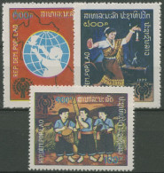 Laos 1979 Internationales Jahr Des Kindes 486/88 A Postfrisch Ohne Gummierung - Laos
