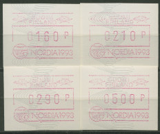 Finnland ATM 1992 NORDIA 1993, Satz ATM 13.2 D S2 Postfrisch - Vignette [ATM]