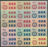 DDR 1963 Laufkontrollzettel Des ZKD 1/15 Postfrisch - Other & Unclassified