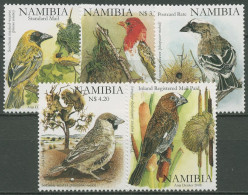 Namibia 2008 Webervögel Maskenweber Scharlachweber 1264/68 Postfrisch - Namibie (1990- ...)