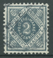 Württemberg Dienstmarken 1896/00 Ziffer In Raute 104 Gestempelt - Gebraucht
