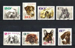 Chiens Pologne 1969 (26) Yvert N° 1748 à 1755 Oblitérés Used - Honden