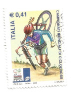 (REPUBBLICA ITALIANA) 2003, CAMPIONATI MONDIALI DI CICLOCROSS - Serie Di 1 Francobollo Usato - 2001-10: Usati