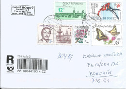 R Envelope Czech Republic Butterfly Skating Olympic Games Bridge Havel - Winter (Other)