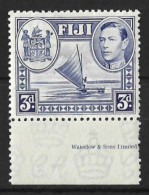 FIJI....KING GEORGE VI..(1936-52..)....3d.....SG257....MARGINAL......MH... - Fiji (...-1970)