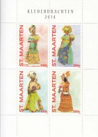 2014 St. Maarten Costumes Miniature Sheet Of 6 MNH - Curacao, Netherlands Antilles, Aruba