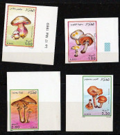 Non-dentelé/Année 1989-N°966/969 Neufs**MNH/imperf. : Les Champignons /Mushrooms    (3) - Algerien (1962-...)