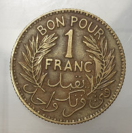 (M#01168) - Tunisie - Bon Pour 1 Franc 1941 – Ahmad II - Túnez