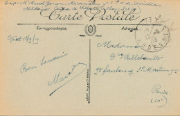 Givet (08) Mention Vu Guichet Pour Authentification De Franchise D'un Mécanicien Aviation De Villacoublay (78) Rare 1919 - WW I