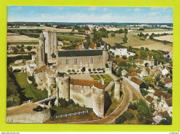 37 LE GRAND PRESSIGNY Vue Aérienne Ancien Château Musée Postée De La Roche Posay En 1988 Citroën DS - Le Grand-Pressigny