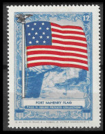 USA UNITED STATES OF AMERICA 1941 PAUL H. HELMS FORT McHENRY  FLAG VIGNETTE CINDERELLA Reklamemarke MLH*  - Erinofilia
