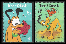 PLUTO DOG  TURKS & CAICOS Is DISNEY  MNH**   - Disney