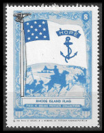 USA UNITED STATES OF AMERICA 1941 PAUL H. HELMS RHODE ISLAND  FLAG VIGNETTE CINDERELLA Reklamemarke MLH* HOPE - Erinofilia
