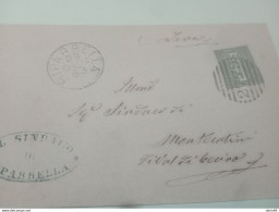 1883 LETTERA CON ANNULLO NUMERALE  RIPARBELLA PISA - Marcofilie