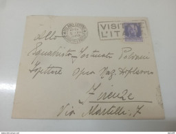 1939 LETTERA INTESTATA CAMERA DEI FASCI   CON ANNULLO MILANO   + TARGHETTA VISITATE L'ITALIA - Marcophilia