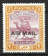 SUDAN....KING GEORGE V...(1910-36..)....CAMEL.....AIR MAIL......2p.........SG49........MH... - Soudan (...-1951)