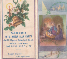 Calendarietto - Parrocchia Di S.nicola Alla Carità Dei Pii Operai Catechisti Rurali - Napoli - Anno 1956 - Tamaño Pequeño : 1941-60