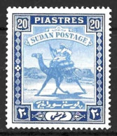 SUDAN....KING GEORGE VI...(1936-52..).." 1941.."....CAMEL........20p.........SG46ba......ORDENARY PAPER........MH... - Sudan (...-1951)