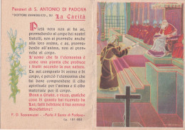 Calendarietto - Pia Opera Caritas Francescana  - Roma - Anno 1956 - Tamaño Pequeño : 1941-60