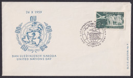 .Yugoslavia, 1959-10-24, Montenegro, Titograd, United Nations Day, Commemorative Cover & Postmark I - Other & Unclassified