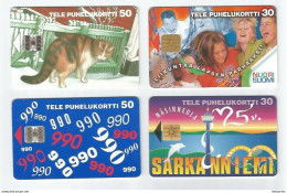 FINLAND -  4 TELE PHONECARDS - Lot 7 - Finland