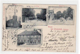 39070321 - Bramstedt, 4 Abbildungen Mit Kirche U. Schule Gelaufen, 1904. Ecken Mit Albumabdruecken, Leicht Fleckig, Son - Autres & Non Classés