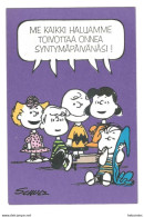 CHARLIE BROWN & FRIENDS - We Wish You A Happy Birthday! - TEXT In FINNISH - - Comics