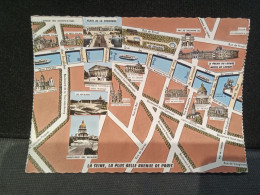 75  -   PARIS  " LA SEINE   Carte Souvenir "   Nc   - Net   1,50 - Mehransichten, Panoramakarten