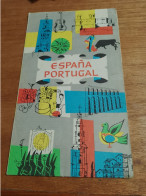 155 // CARTE ESPANA PORTUGAL / SHELL / 1962 - Strassenkarten