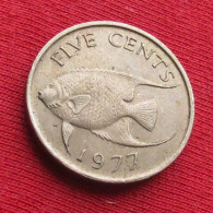 Bermuda 5 Cents 1977 KM# 16 Lt 941 *V1T Fish Bermudes Bermudas - Bermudas