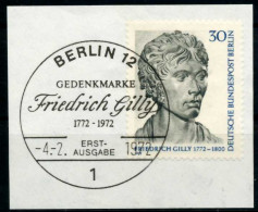 BERLIN 1972 Nr 426 Gestempelt Briefstück X5E81CE - Gebruikt