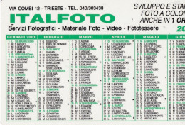 Calendarietto - Italfoto - Trieste - Anno 2001 - Kleinformat : 2001-...