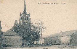 Cormainville (28 Eure Et Loire) L'église édit Leclère N°3683 1915 13e Territorial En Subsistance Cachet Orgère En Beauce - Autres & Non Classés