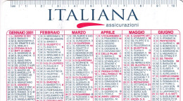 Calendarietto - Italiana - Assicurazioni - Anno 2001 - Petit Format : 2001-...