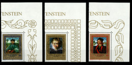 LIECHTENSTEIN 1985 Nr 881-883 Zentrisch Gestempelt ECKE-ORE X6E6836 - Gebraucht