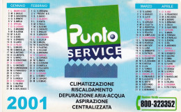 Calendarietto - Punto Service - Anno 2001 - Kleinformat : 2001-...