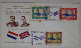 Paraguay - Enveloppe Premier Jour Avec Timbres Thème Visite Du Duc D'Edimbourg (1962) - Familles Royales