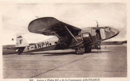 Aviation Avion "Potez 62" Compagnie Air-France - 1919-1938: Fra Le Due Guerre