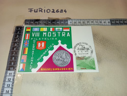 MX00398 RIVA DEL GARDA 1971 TIMBRO ANNULLO VIII MOSTRA FILATELICA INTERNAZIONALE NUMISMATICA - 1971-80: Storia Postale